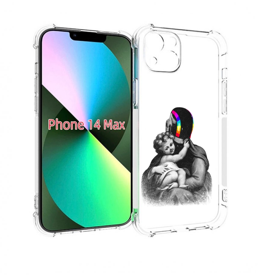 

Чехол MyPads защитник в шлеме для iPhone 14 Plus (6.7), Прозрачный, Tocco