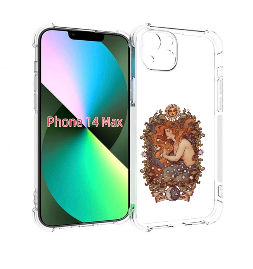 

Чехол MyPads звездная девушка абстракция для iPhone 14 Plus (6.7), Прозрачный, Tocco