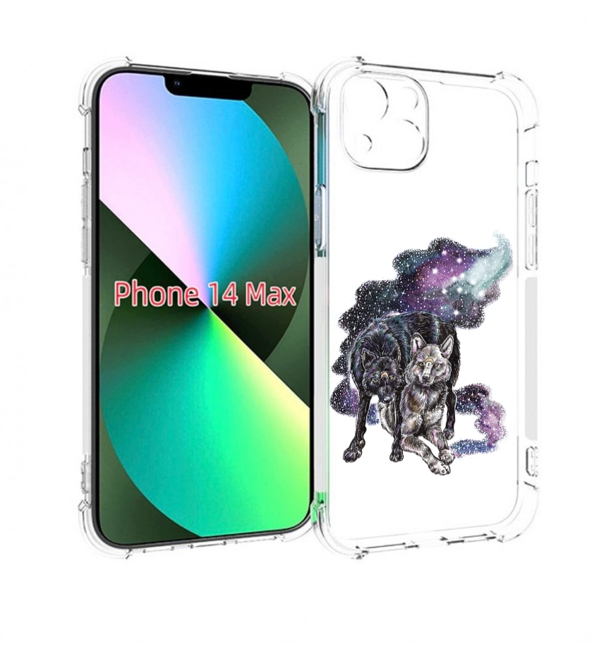 

Чехол MyPads звездные волки для iPhone 14 Plus (6.7), Прозрачный, Tocco