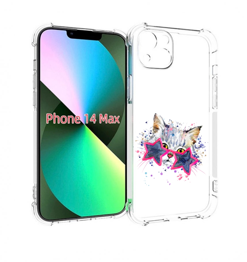 

Чехол MyPads звездные очки для iPhone 14 Plus (6.7), Прозрачный, Tocco