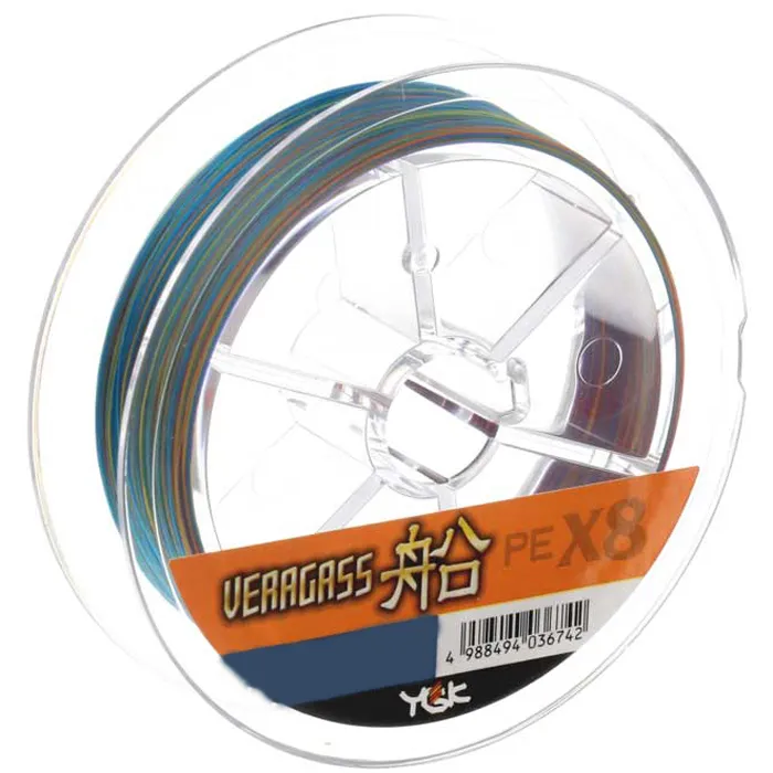 

Шнур YGK Veragass X-8 PE 200м # 0.6 (14Lb), Зеленый, Шнур Veragass X-4 PE 200м