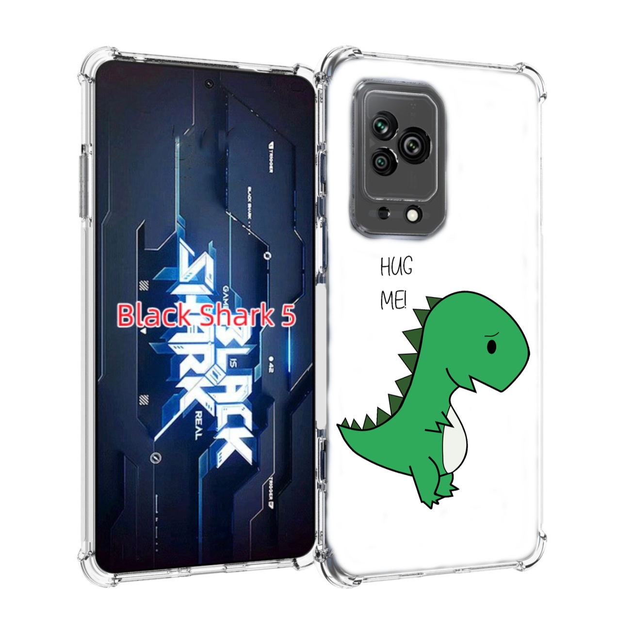 

Чехол MyPads динозаврик для Xiaomi Black Shark 5, Прозрачный, Tocco
