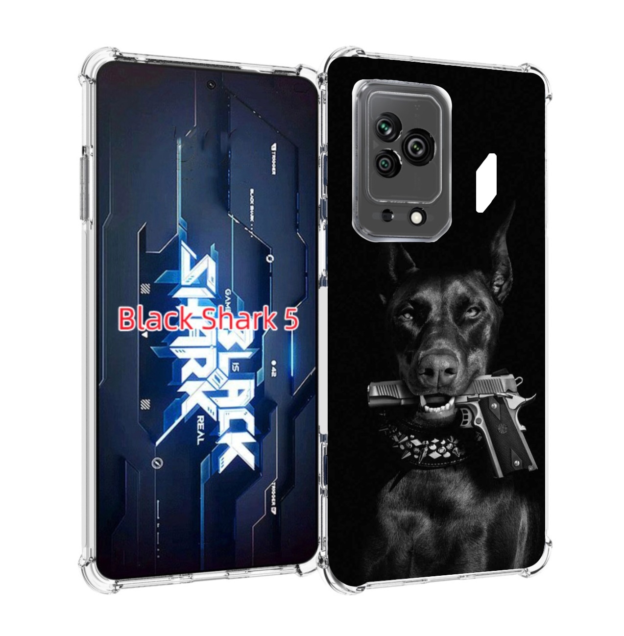 

Чехол MyPads доберман мужской для Xiaomi Black Shark 5, Прозрачный, Tocco