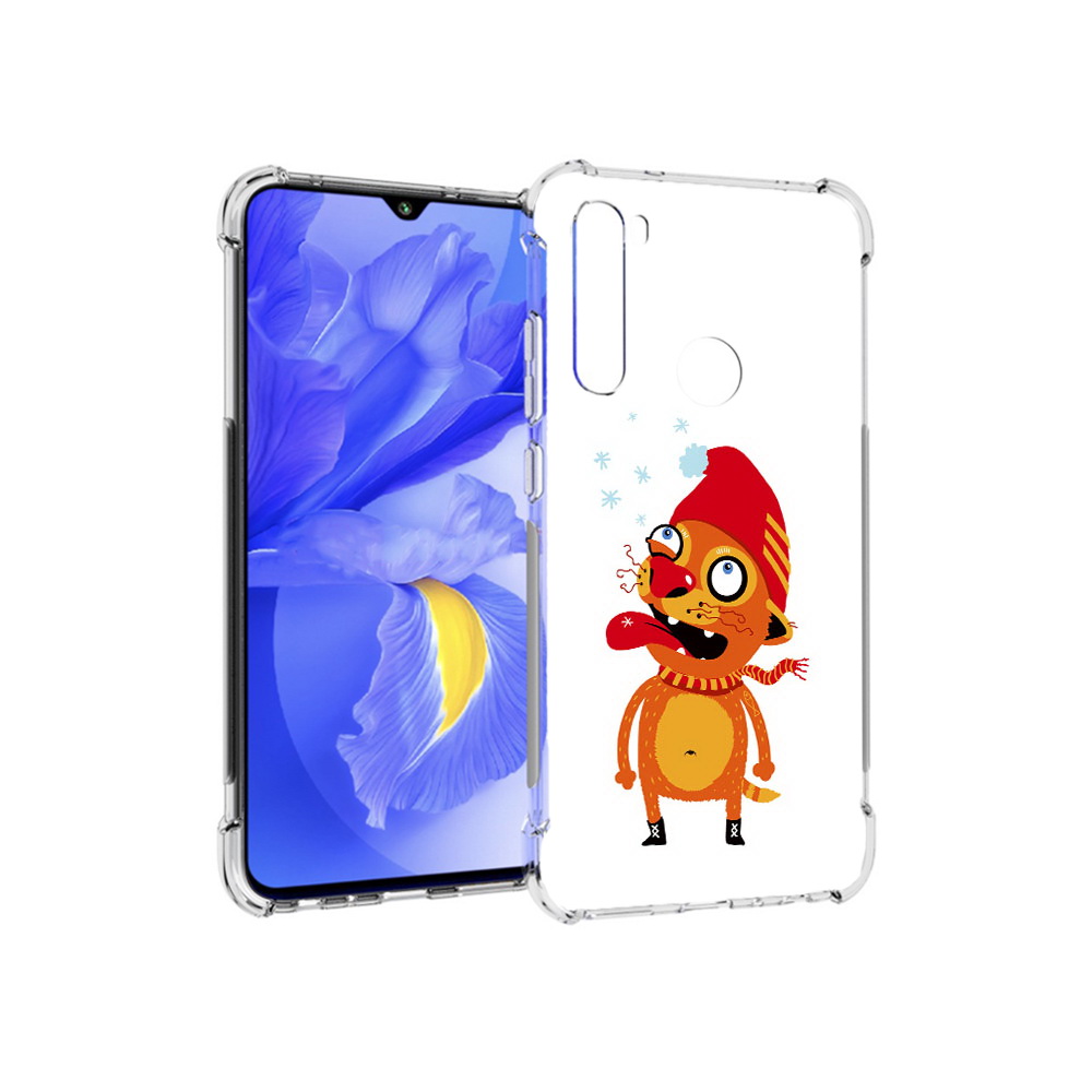 

Чехол MyPads Tocco для Xiaomi Redmi Note 8T Зимний кот (PT140720.278.88), Прозрачный, Tocco