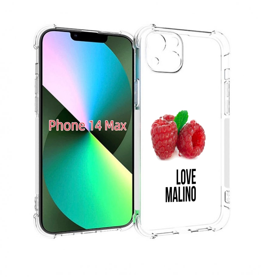 

Чехол MyPads Бренд лове малино для iPhone 14 Plus (6.7), Прозрачный, Tocco