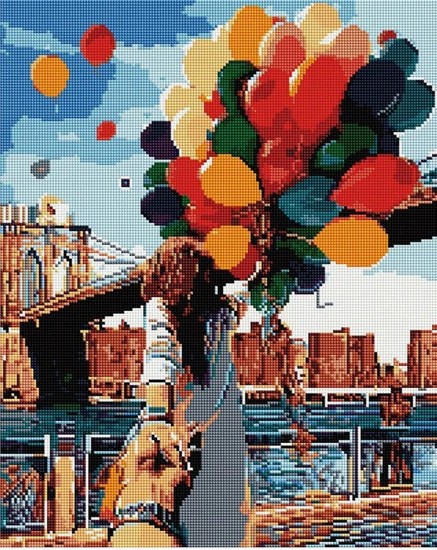 

PaintBoy Алмазная вышивка Воздушные шары.Следуй за мной UA327, 40x50 см