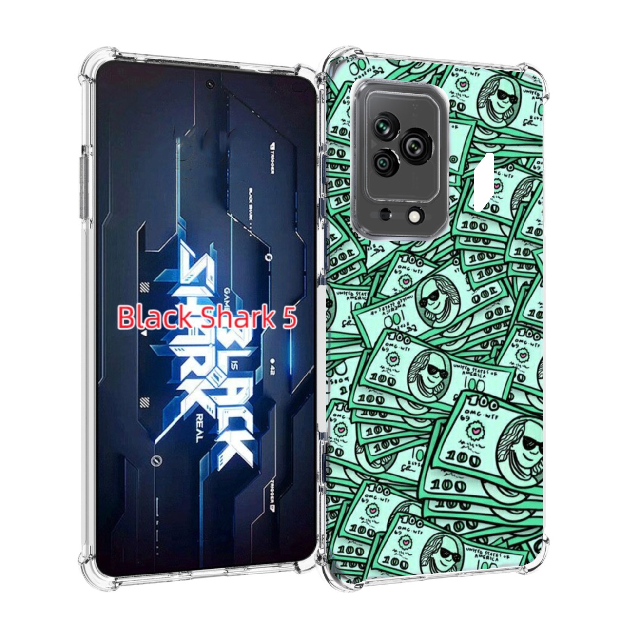 

Чехол MyPads доллары картинка для Xiaomi Black Shark 5, Прозрачный, Tocco