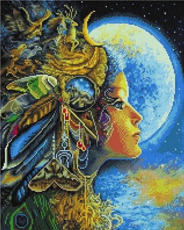 

PaintBoy Алмазная вышивка Возрождение в полнолуние UA291, 40x50 см