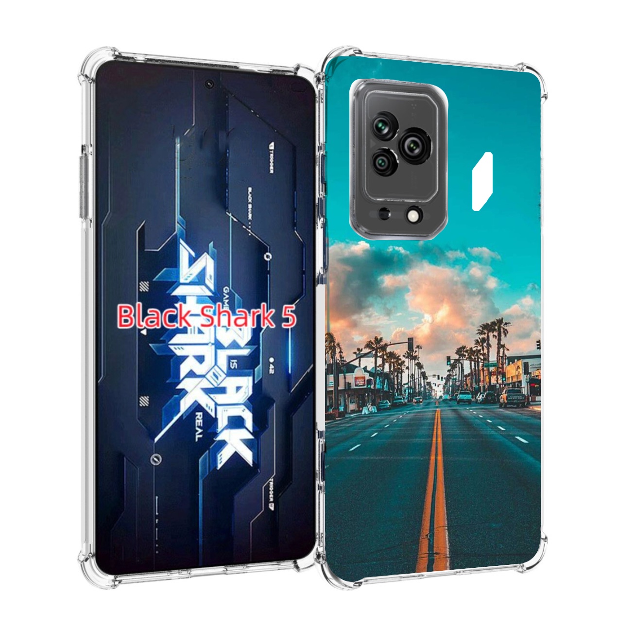 

Чехол MyPads дорога-в-лос-анджелес для Xiaomi Black Shark 5, Прозрачный, Tocco