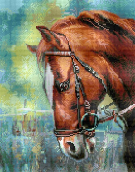 

PaintBoy Алмазная вышивка Гнедой красавец VA137, 40x50 см