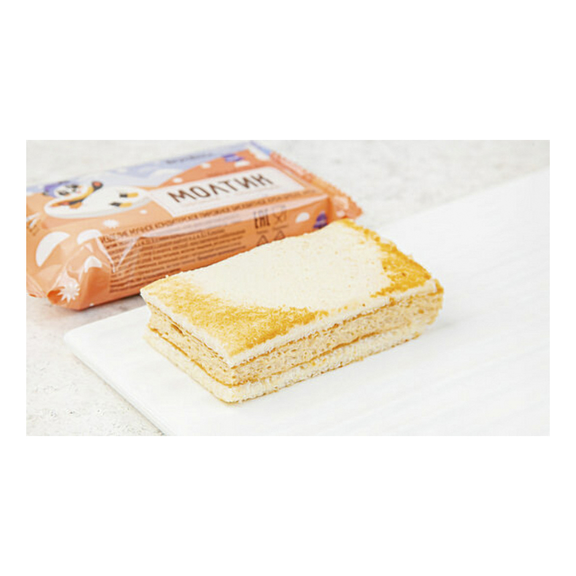 

Пирожное ВкусВилл Молтик крем-брюле 40 г
