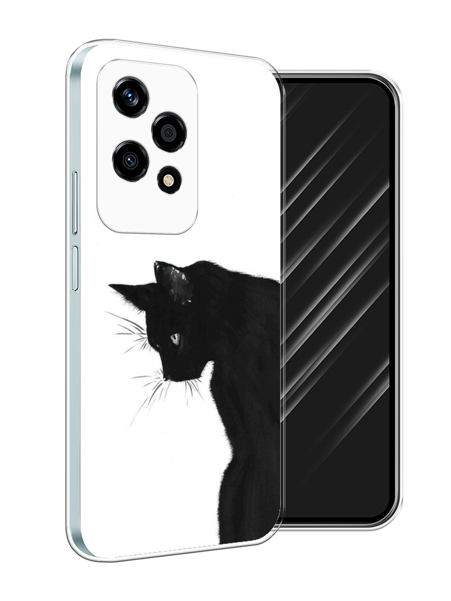 

Чехол Awog на Honor 200 Lite "Black cat", Черный;белый, 6124650-1