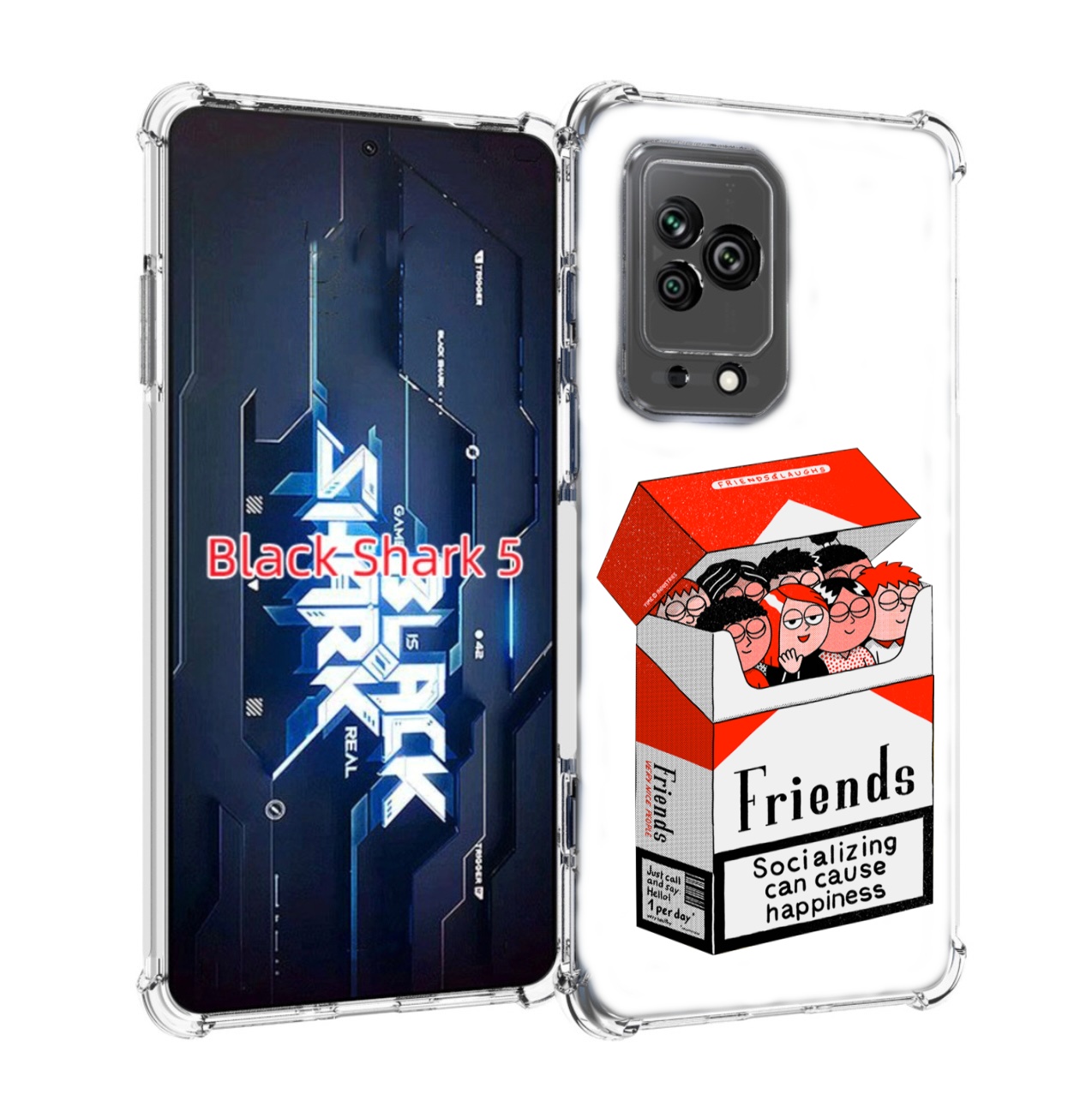 

Чехол MyPads друзья для Xiaomi Black Shark 5, Прозрачный, Tocco