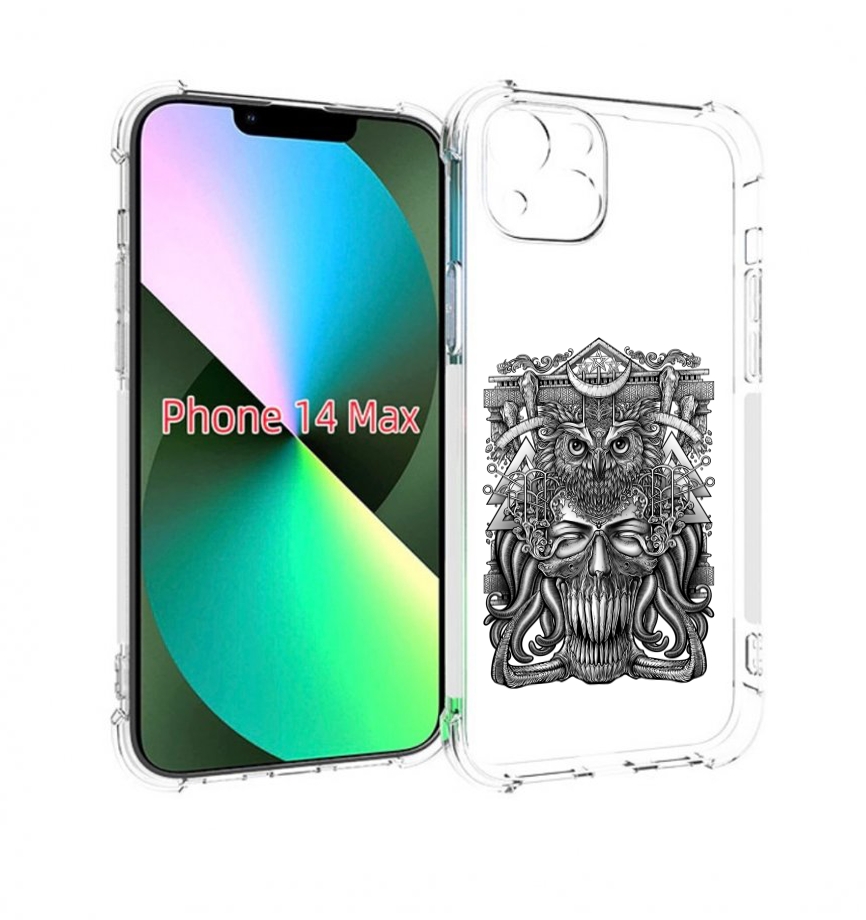 

Чехол MyPads зубастая сова для iPhone 14 Plus (6.7), Прозрачный, Tocco