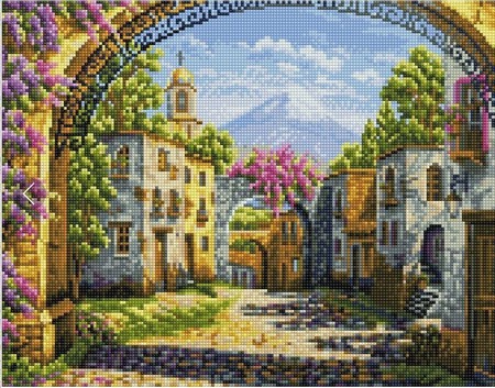 

PaintBoy Алмазная вышивка Городок у вулкана VA280, 40x50 см