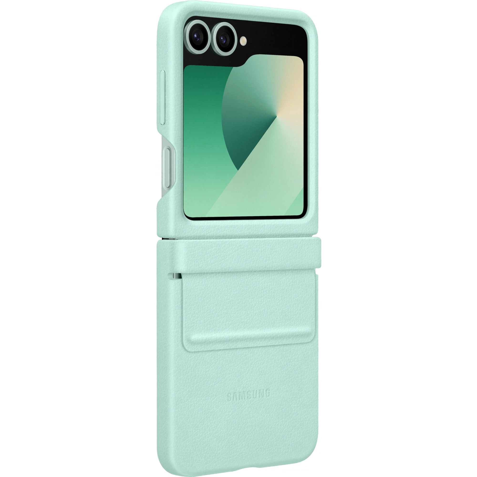 

Чехол Samsung Kindsuit Case Flip 6 (F741), для Samsung Galaxy Z Flip6, мятный, Зеленый