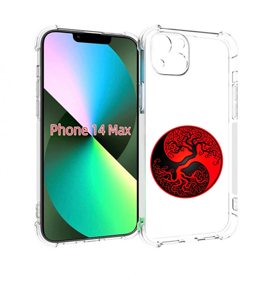 

Чехол MyPads инь янь дерево для iPhone 14 Plus (6.7), Прозрачный, Tocco