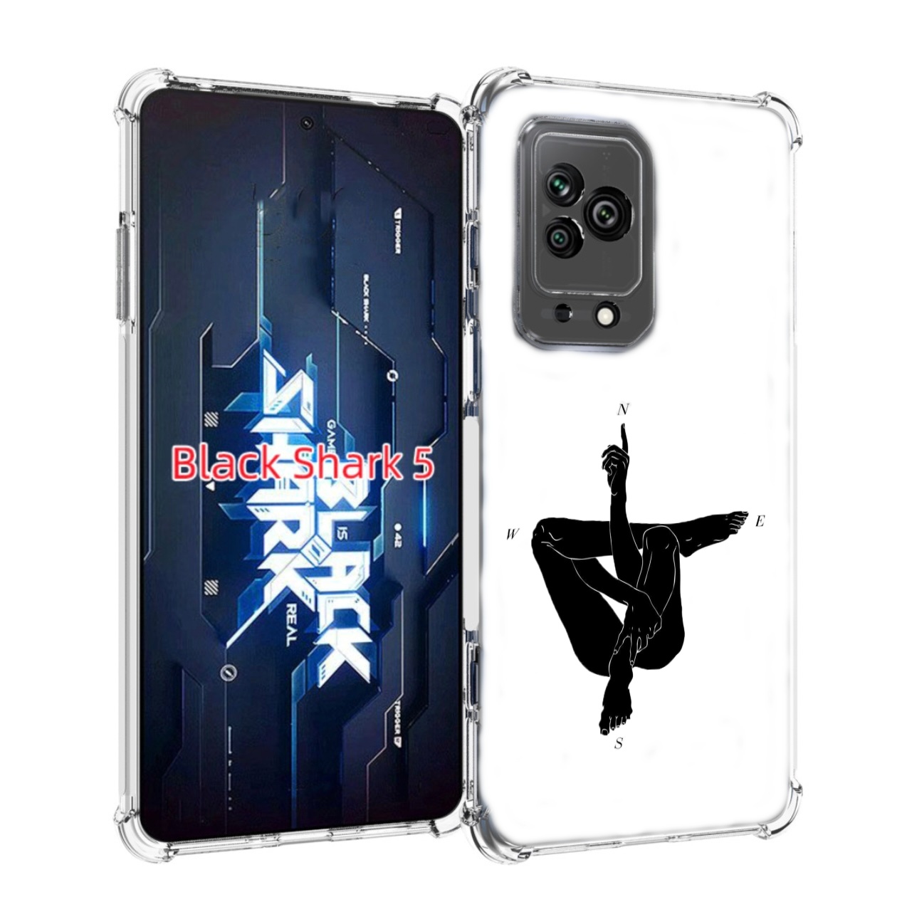 

Чехол MyPads живой компас для Xiaomi Black Shark 5, Прозрачный, Tocco