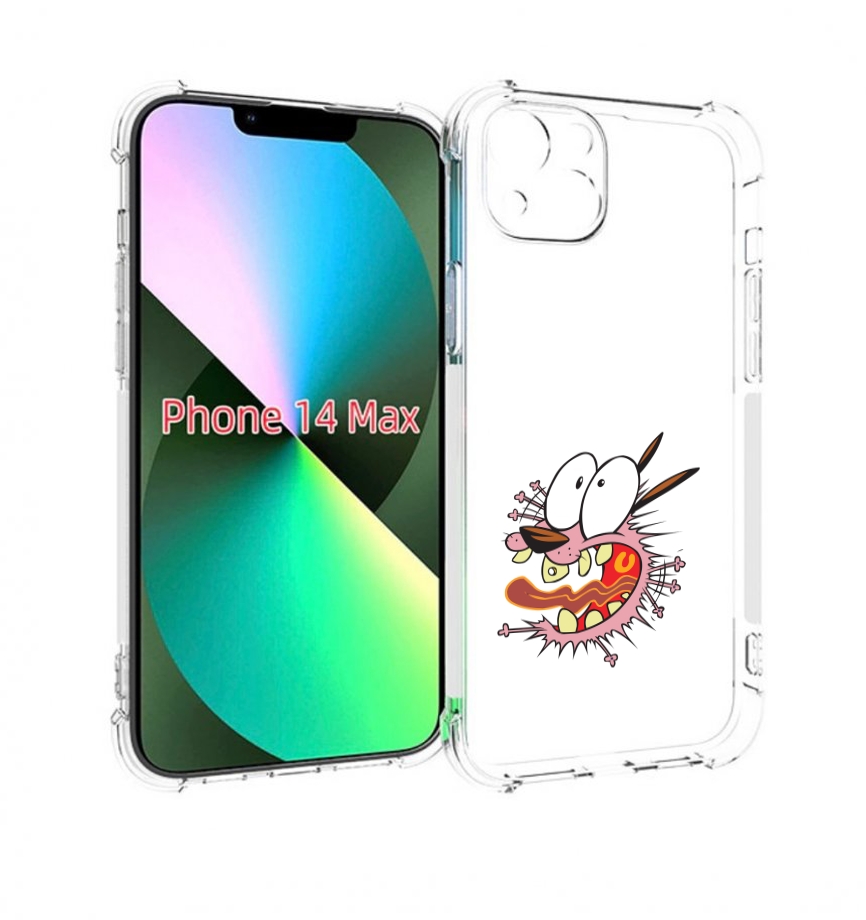 

Чехол MyPads испуганный бобик для iPhone 14 Plus (6.7), Прозрачный, Tocco