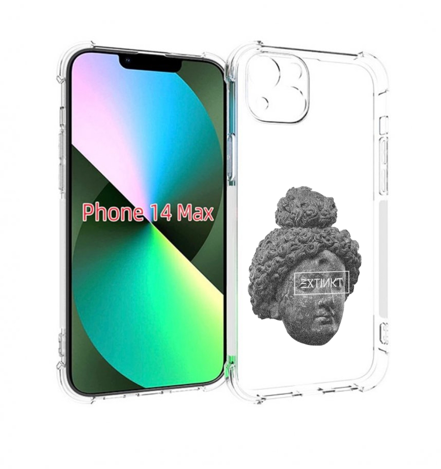 

Чехол MyPads каменное лицо девушки для iPhone 14 Plus (6.7), Прозрачный, Tocco