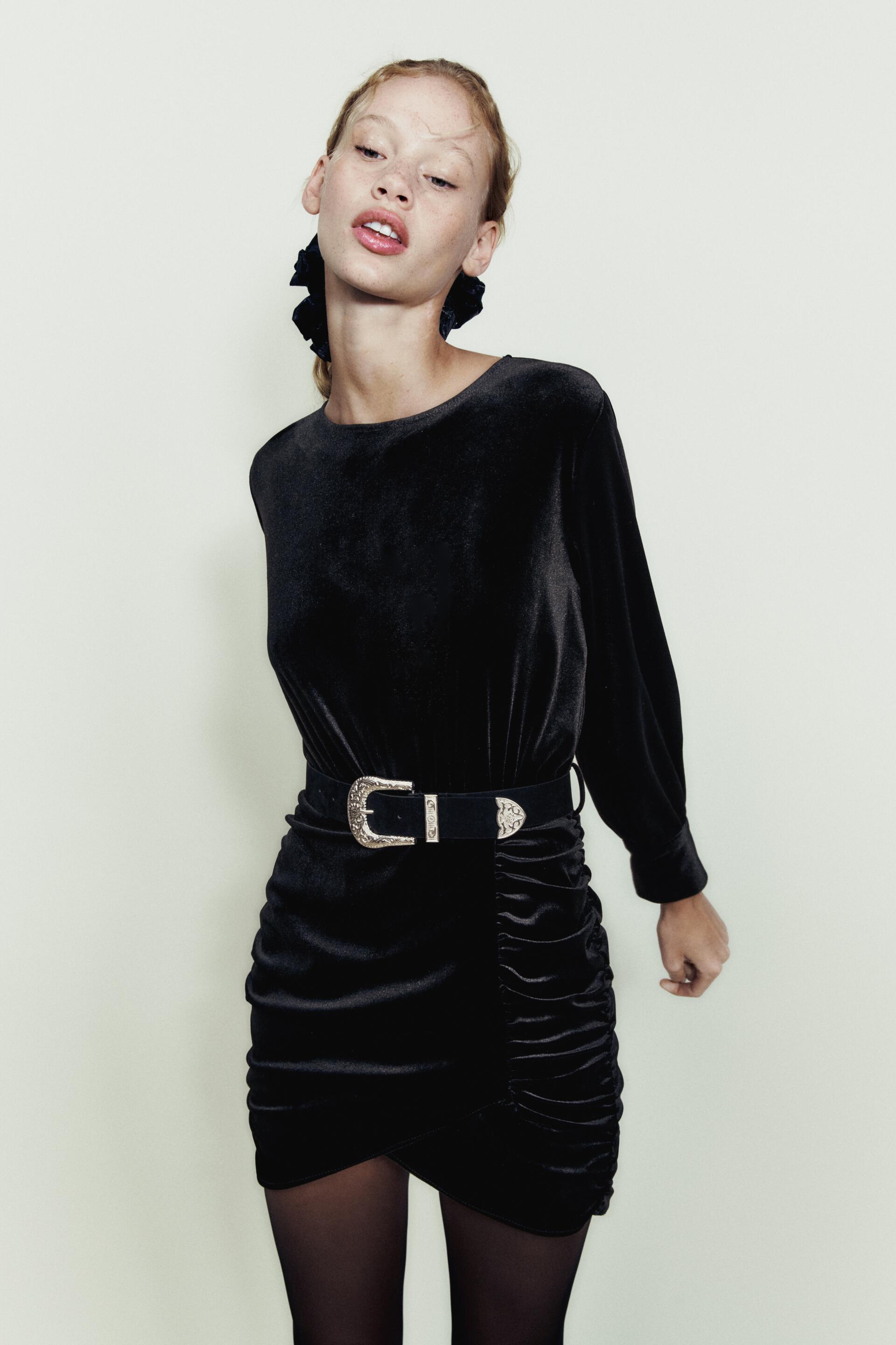 

Платье женское ZARA 02189864 черное M (доставка из-за рубежа), Черный, 02189864