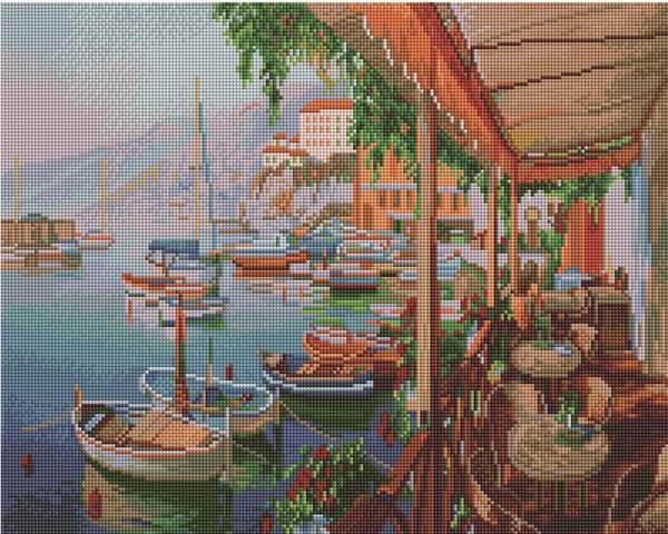 

PaintBoy Алмазная вышивка Кафе у причала UA103, 40x50 см