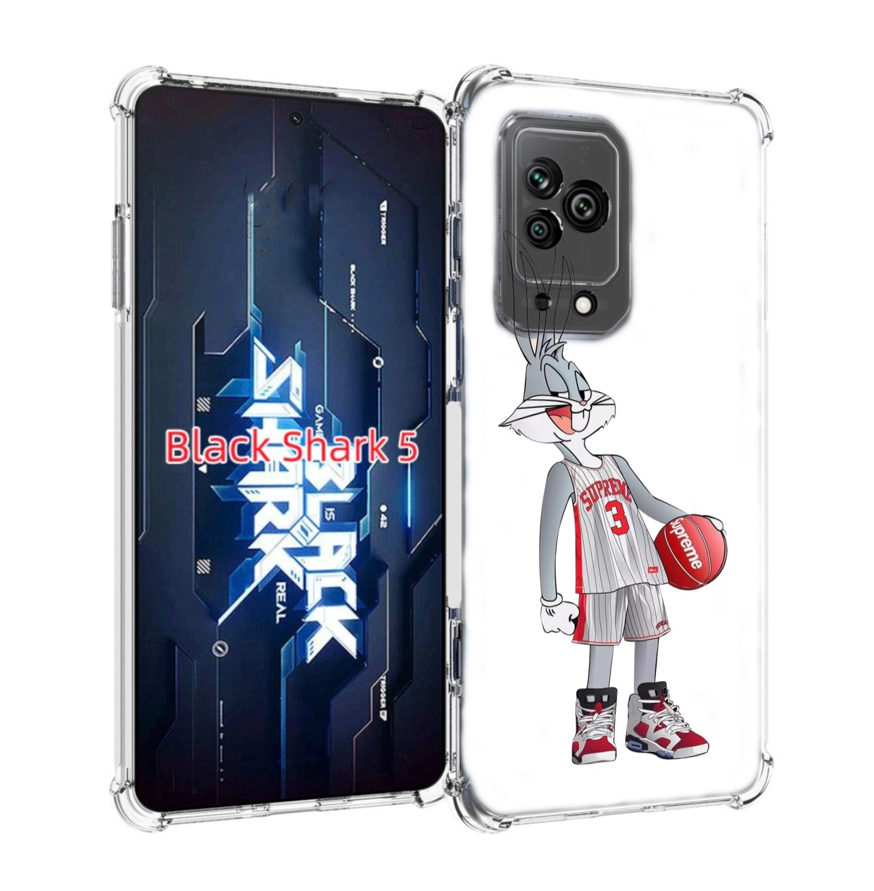

Чехол MyPads заяц-баскетболист женский для Xiaomi Black Shark 5, Прозрачный, Tocco