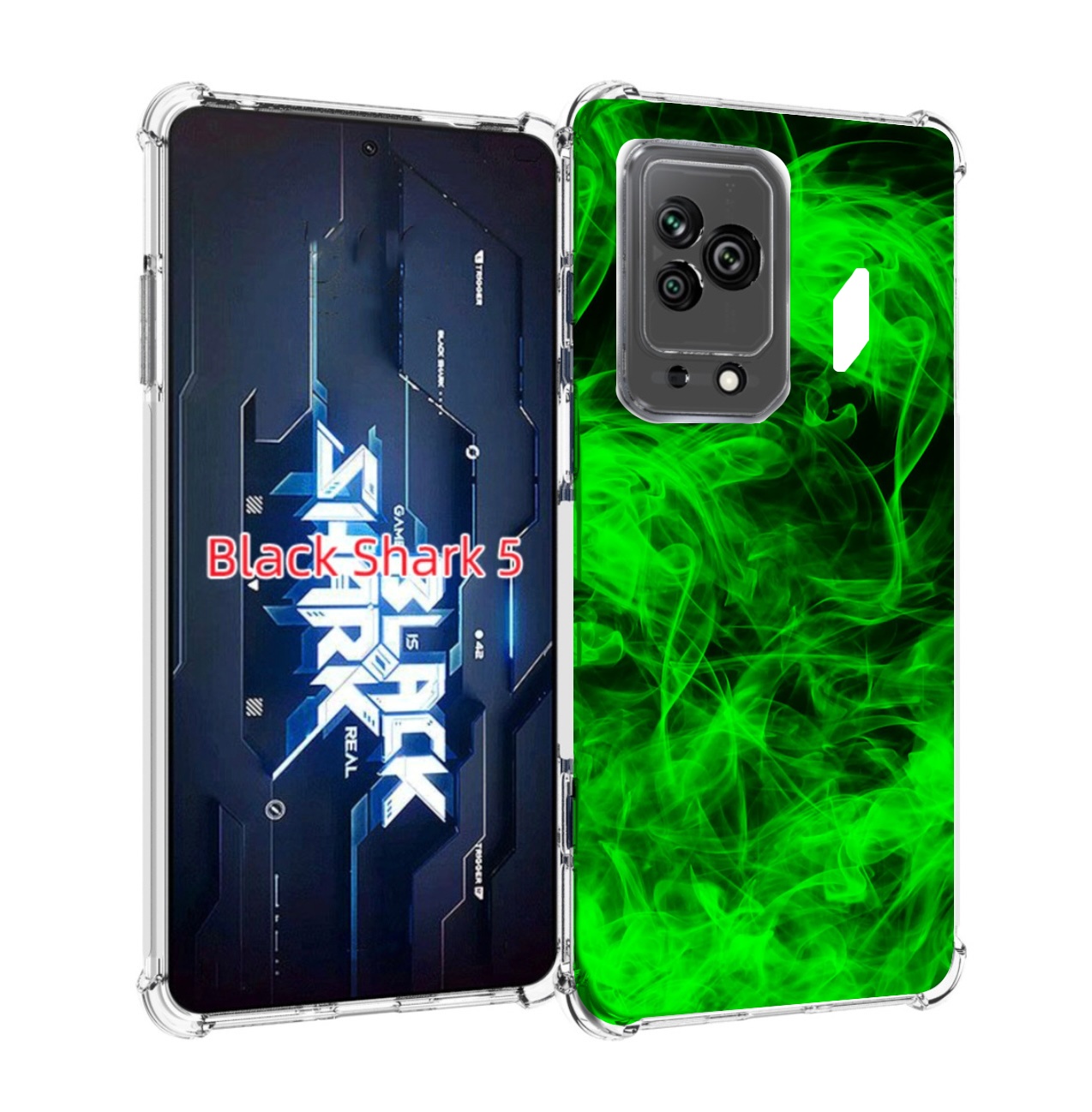 Чехол MyPads зеленый-дымок для Xiaomi Black Shark 5 Tocco