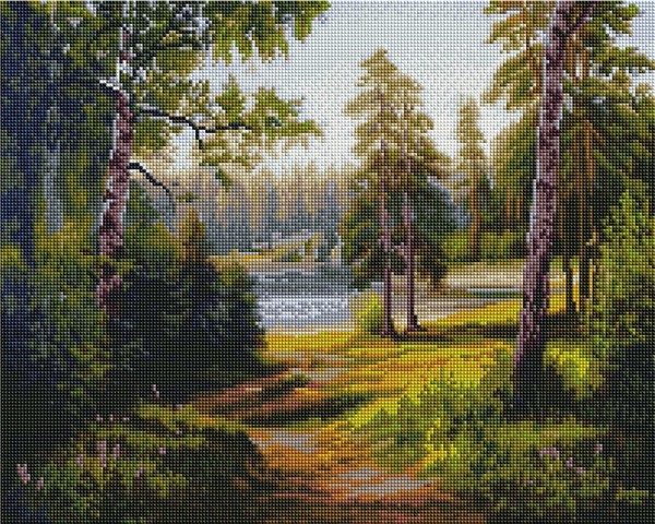 

PaintBoy Алмазная вышивка Лесное озеро, худ. Потапов UA457, 40x50 см