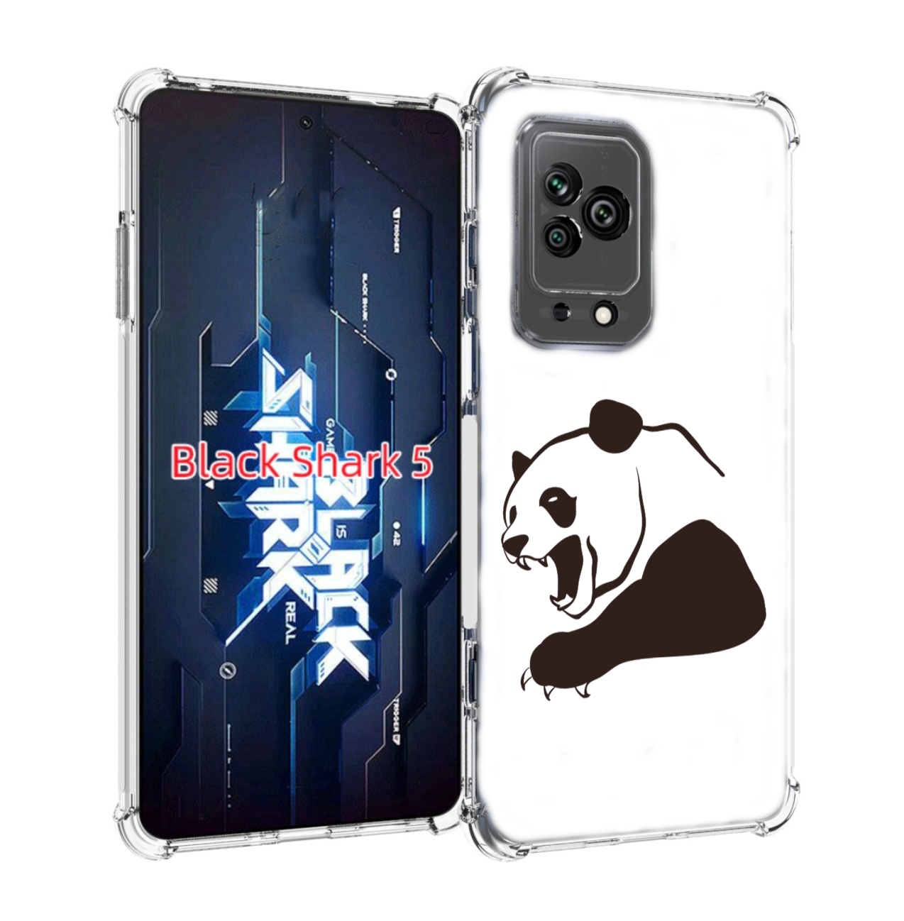 

Чехол MyPads злая-панда для Xiaomi Black Shark 5, Прозрачный, Tocco