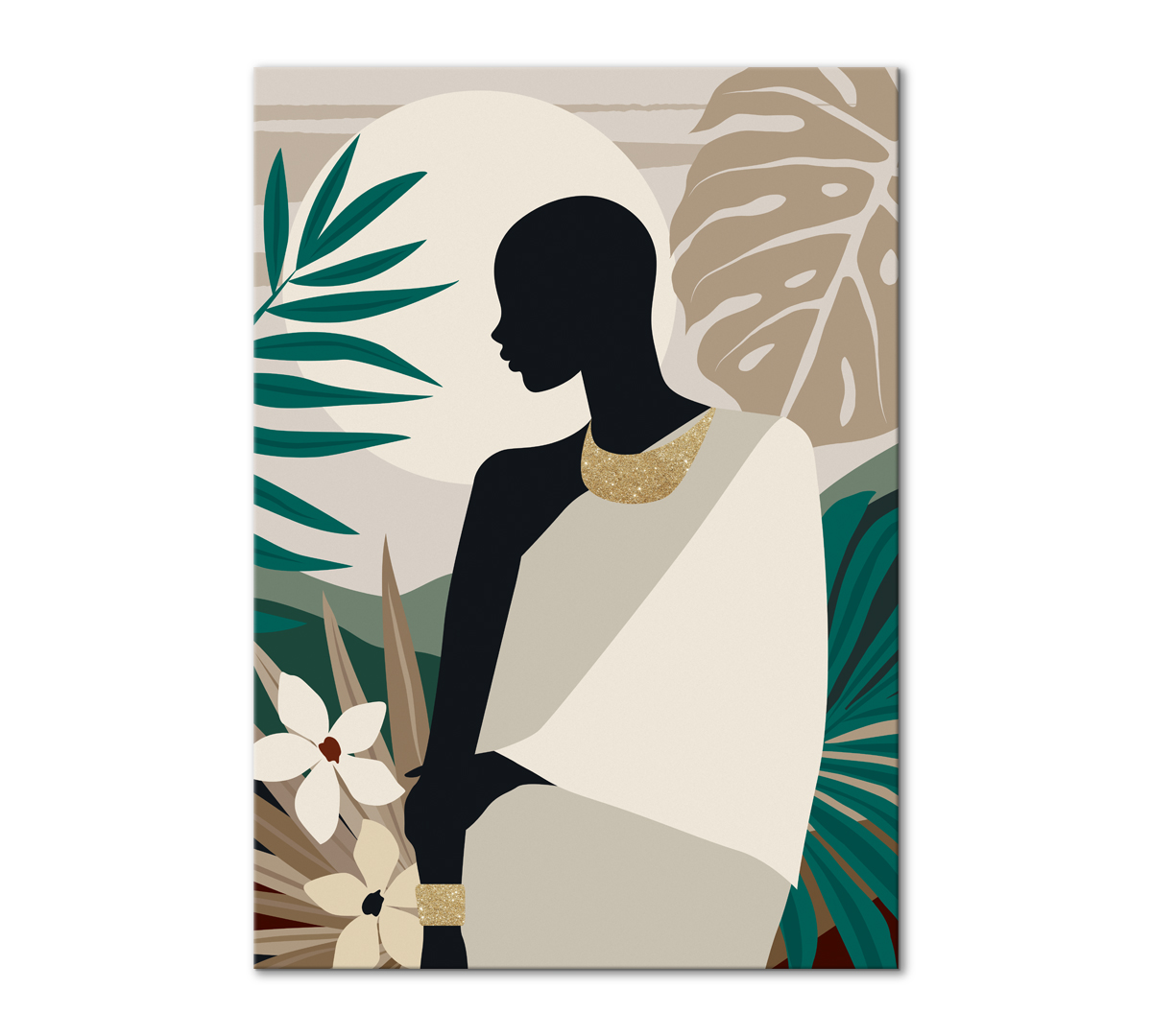 

Картина интерьерная на холсте Poly Print Art Сентиментальная Африка левая 60х40 см.