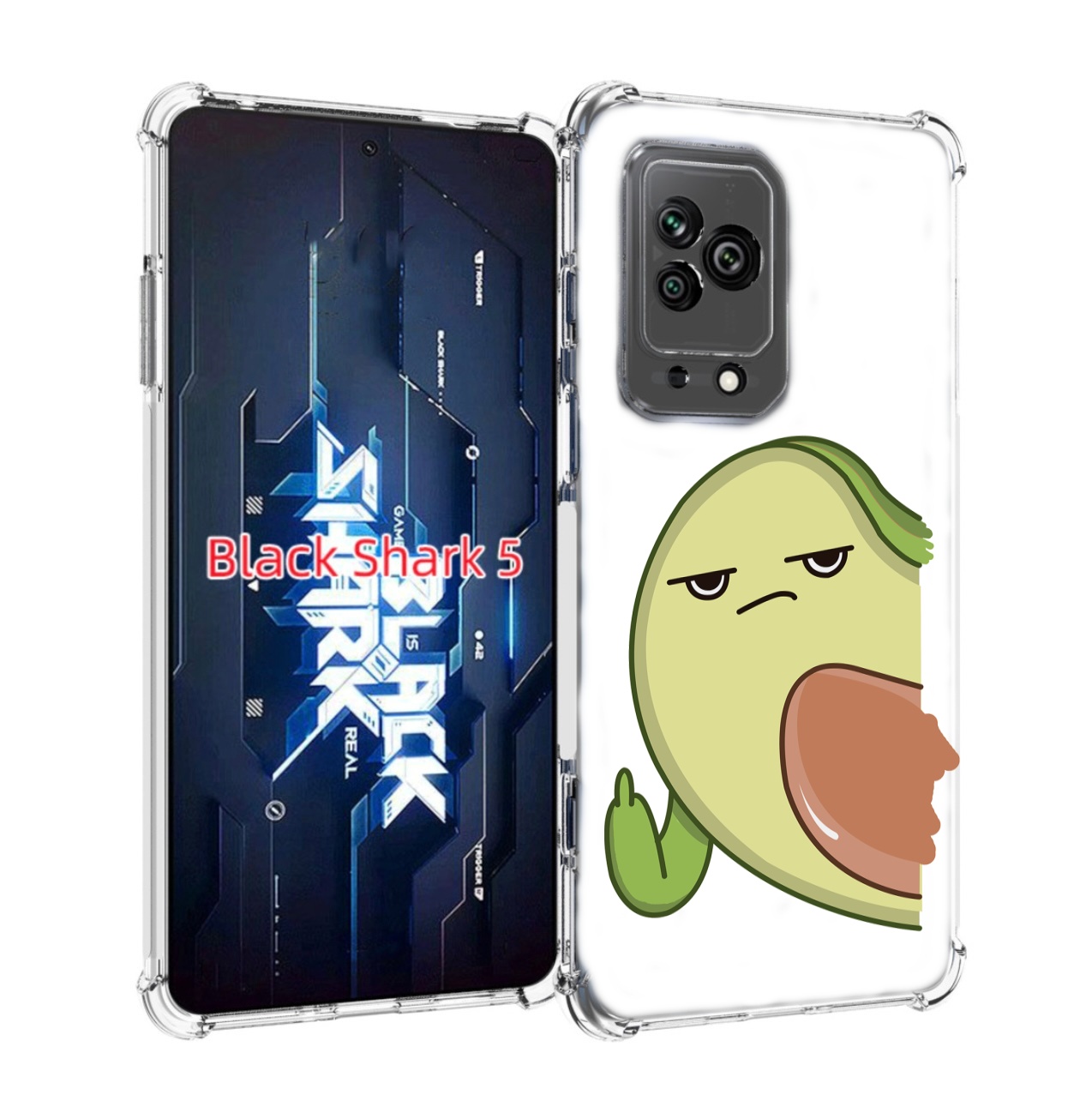 

Чехол MyPads злой-авокадо для Xiaomi Black Shark 5, Прозрачный, Tocco