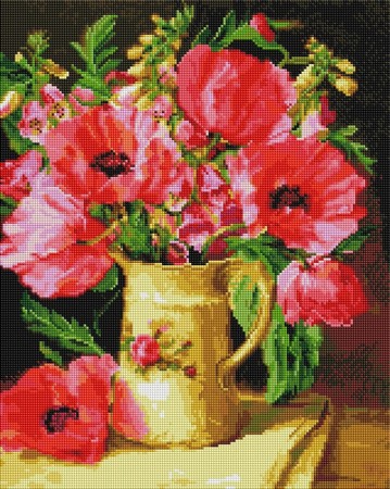 

PaintBoy Алмазная вышивка Маки и полевые цветы UA151, 40x50 см