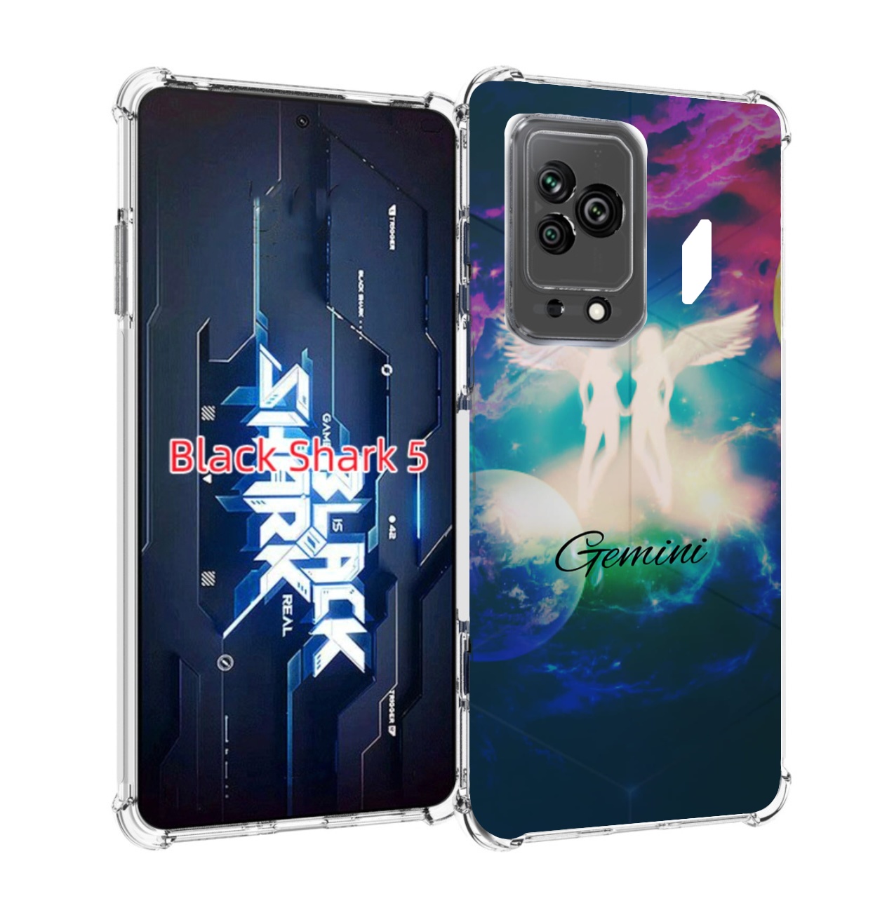 

Чехол MyPads знак зодиака близнецы 3 для Xiaomi Black Shark 5, Прозрачный, Tocco