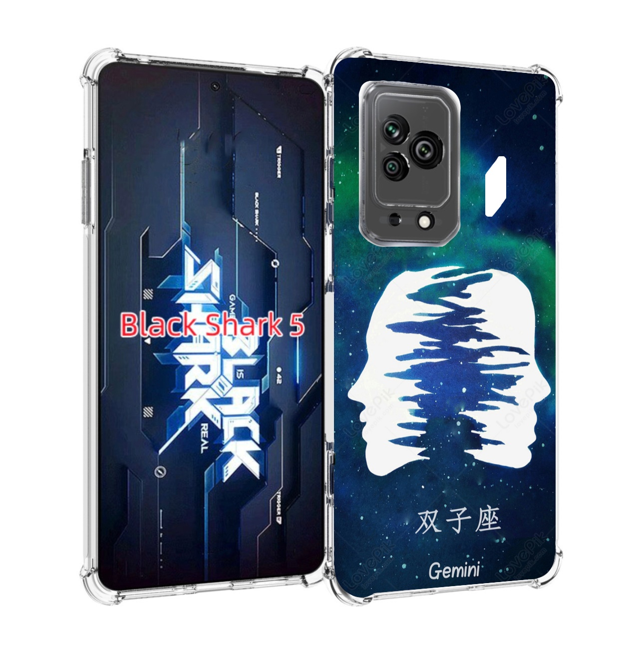 

Чехол MyPads знак зодиака близнецы 6 для Xiaomi Black Shark 5, Прозрачный, Tocco