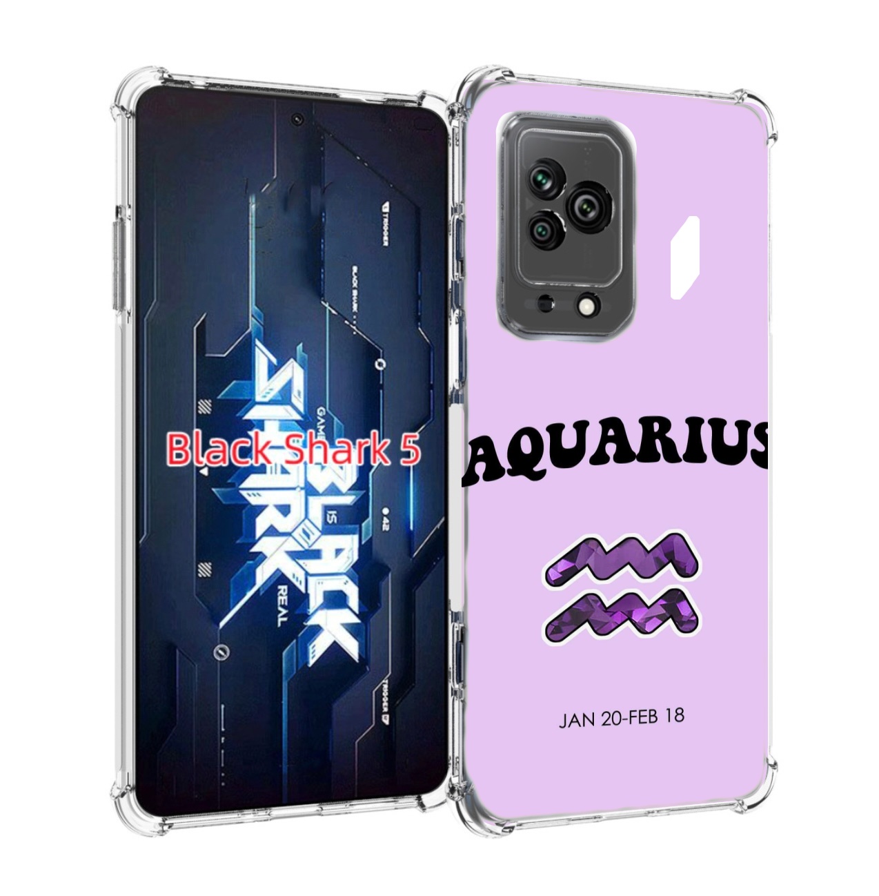 

Чехол MyPads знак зодиака водолеи 4 для Xiaomi Black Shark 5, Прозрачный, Tocco