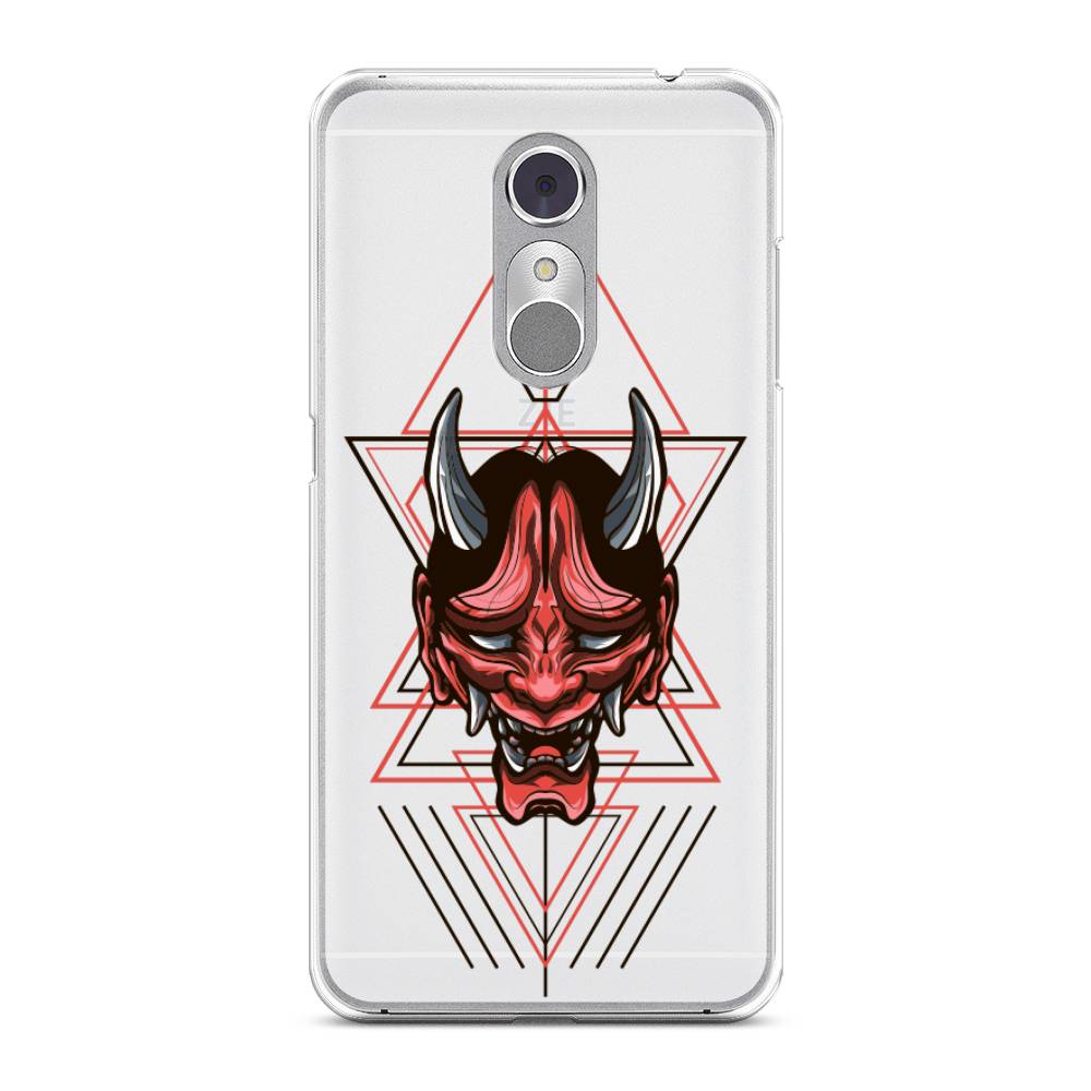 

Чехол на ZTE Blade A910 "Hanya Oni mask", Серый;красный;черный, 131850-4