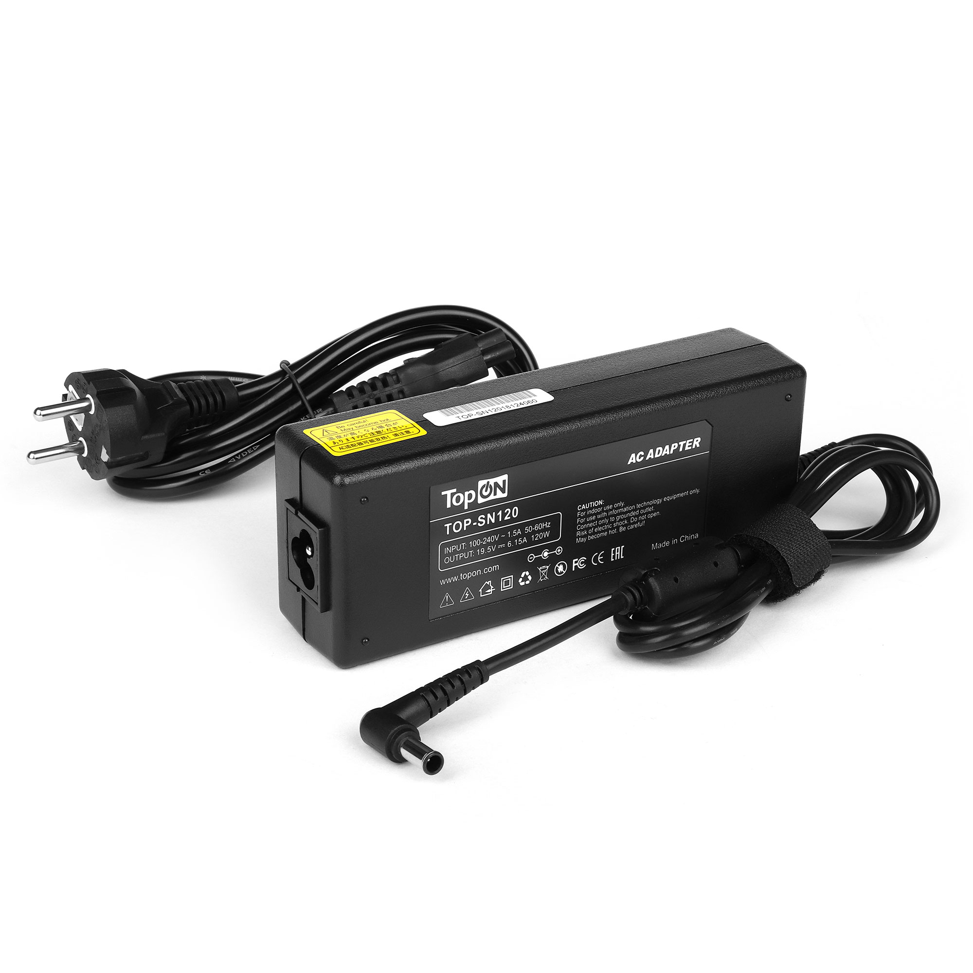 

Блок питания TopON для Sony 19.5V 6.15A (6.5x4.4) 120W ADP-120MB TOP-SN120