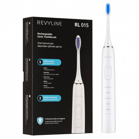 

Электрическая звуковая зубная щетка Revyline RL015, цвет белый