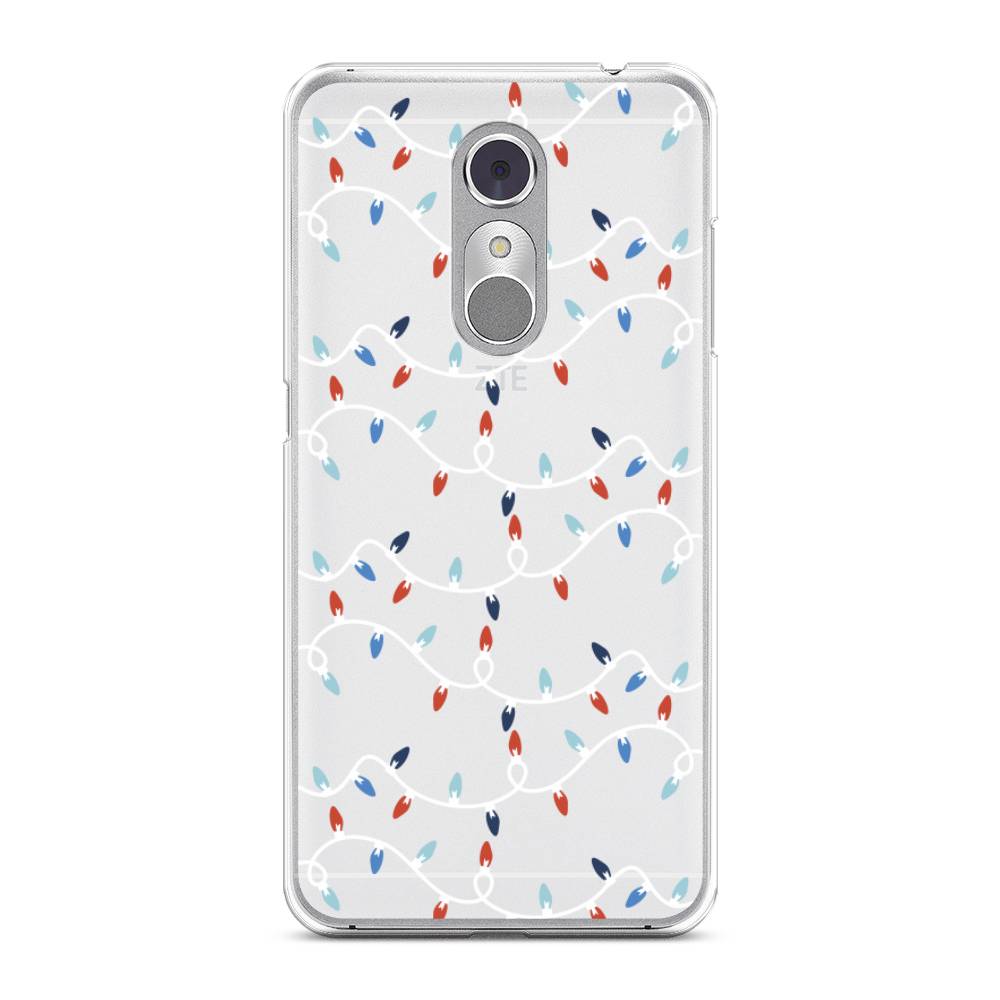 

Чехол на ZTE Blade A910 "Разноцветная гирлянда", Белый;красный;синий, 131850-5