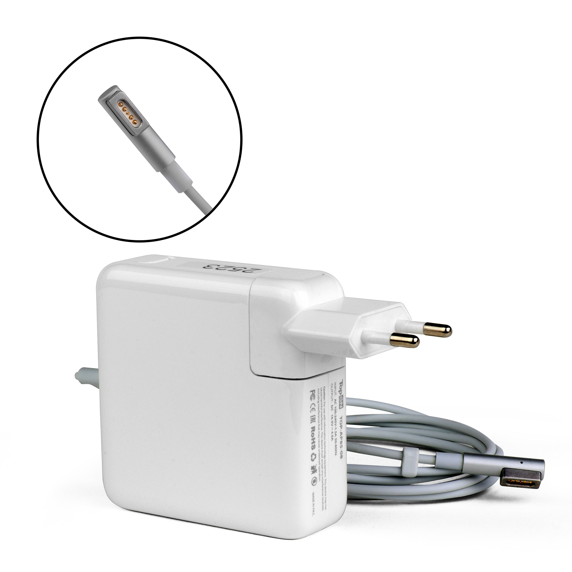 

Блок питания TopON для Apple 18.5V 4.6A (MagSafe) 85W A1260, A1261, A1286, A1297