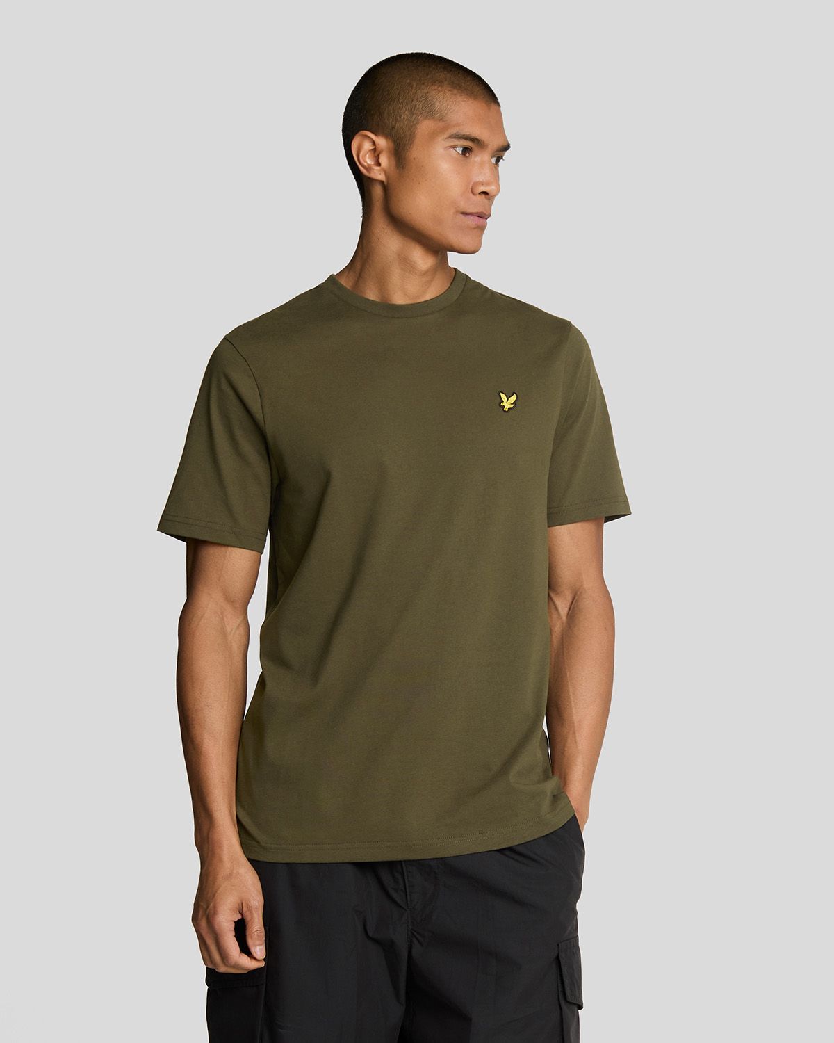 

Футболка мужская Lyle & Scott Plain T-shirt-2 хаки M, Plain T-shirt-2