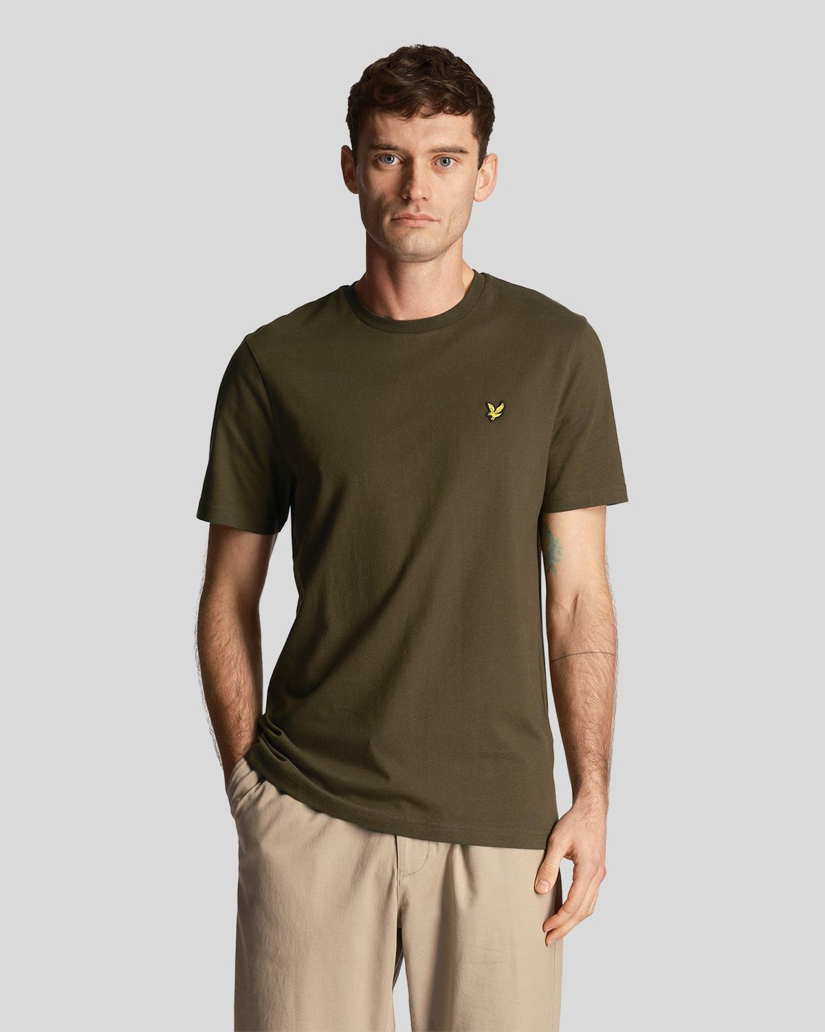 

Футболка мужская Lyle&Scott TS400VOG_W485 хаки XL, TS400VOG_W485