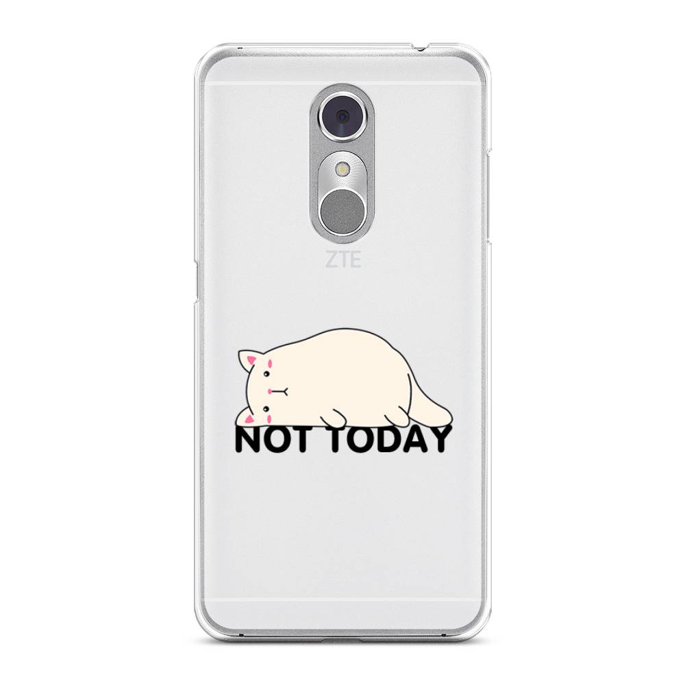 

Чехол на ZTE Blade A910 "Cat not today", Белый;розовый;черный, 131850-1