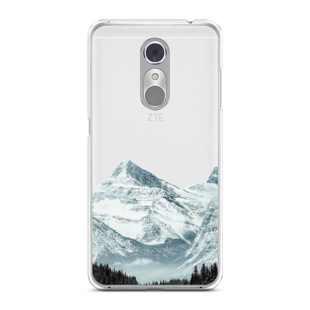 

Чехол на ZTE Blade A910 "Горы арт 1", Белый;зеленый, 131850-2