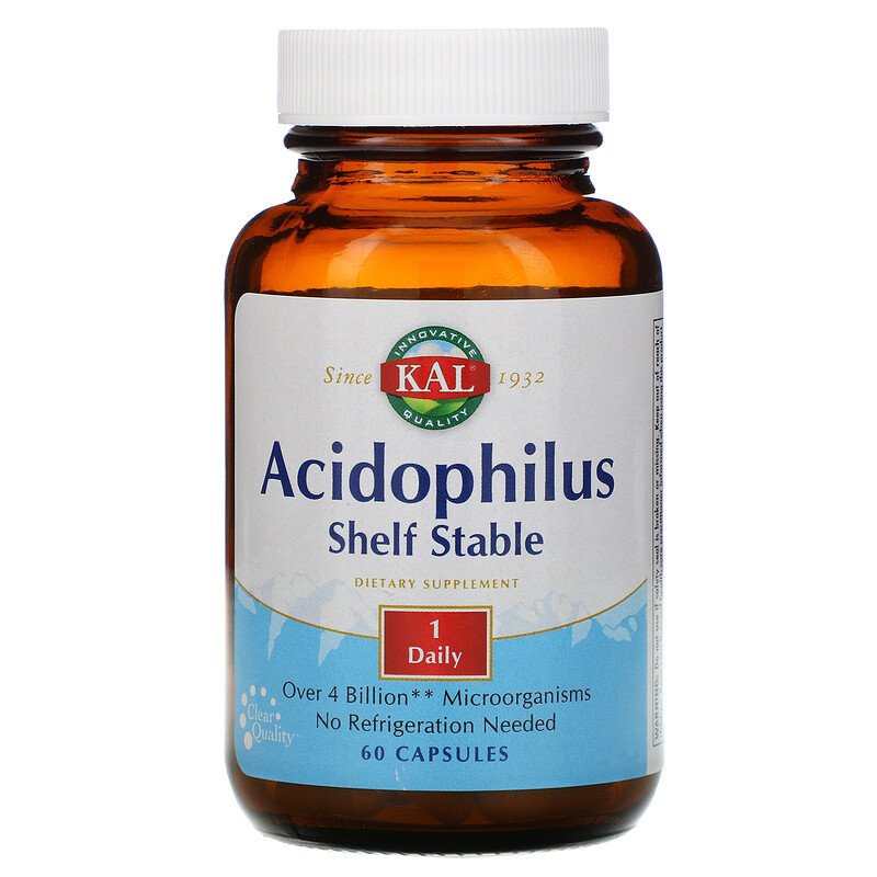 

KAL Acidophilus Shelf Stable 4 млрд. 60 капсул