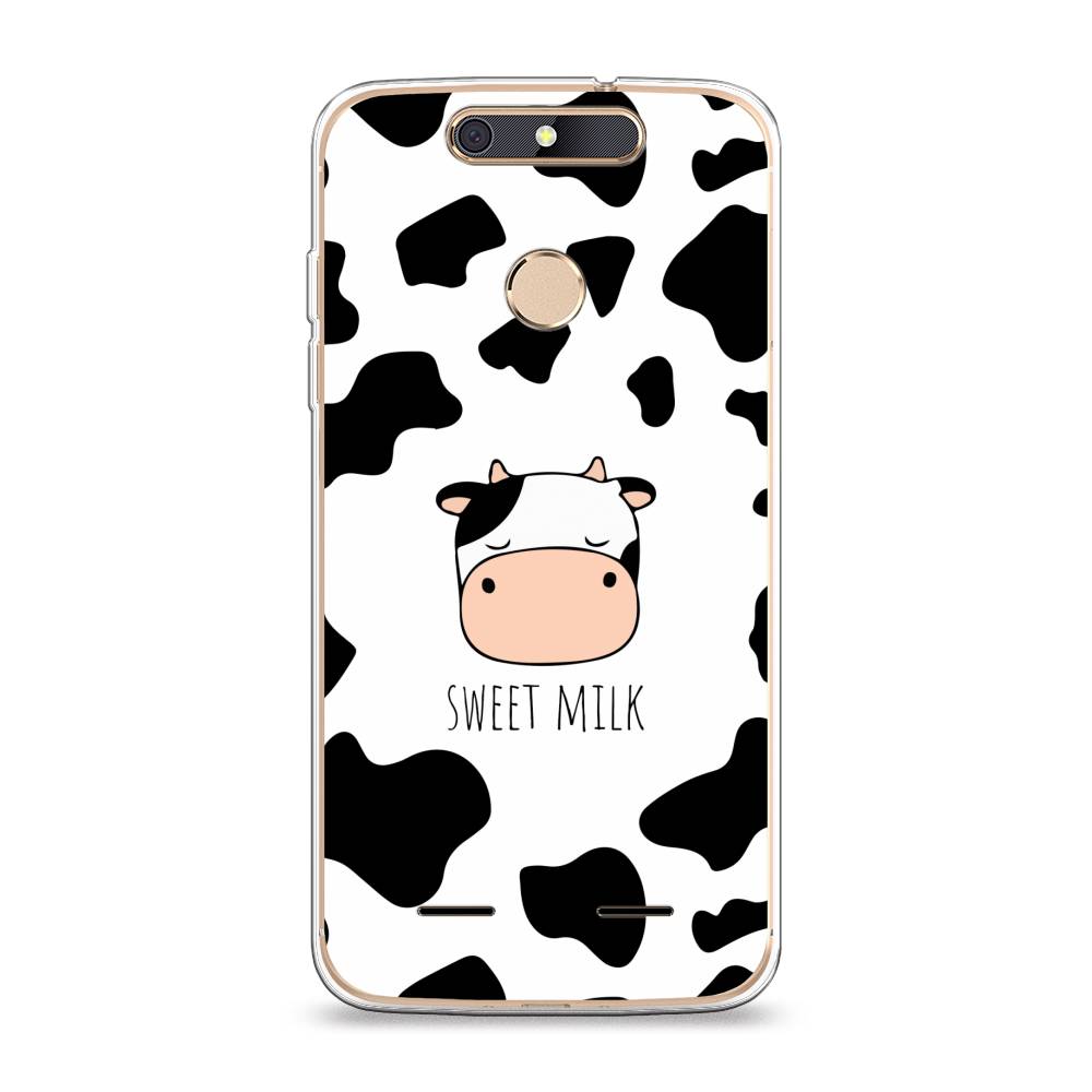 

Чехол на ZTE Blade V8 mini "Sweet milk", Розовый;белый;черный, 131950-1