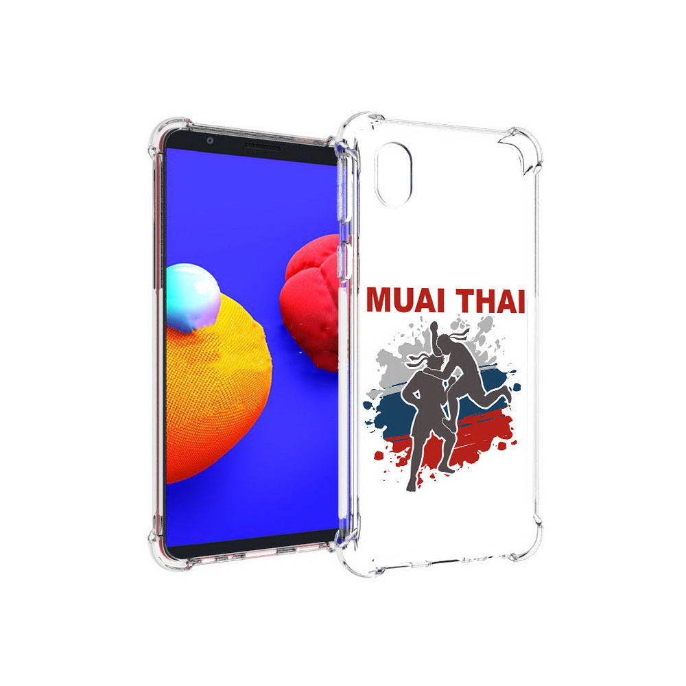 

Чехол MyPads Tocco для Samsung Galaxy A01 Core Муайтай (PT151825.477.123), Прозрачный, Tocco