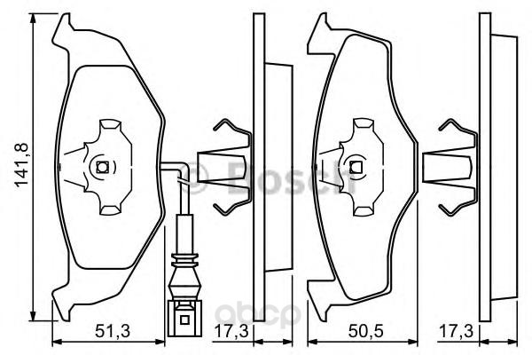 

Тормозные колодки Bosch дисковые 986424723