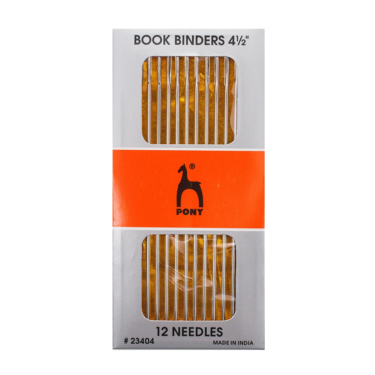 

Иголки для шитья из грубых тканей и переплетных работ №4,5, PONY Book Binders, 23404, 12шт